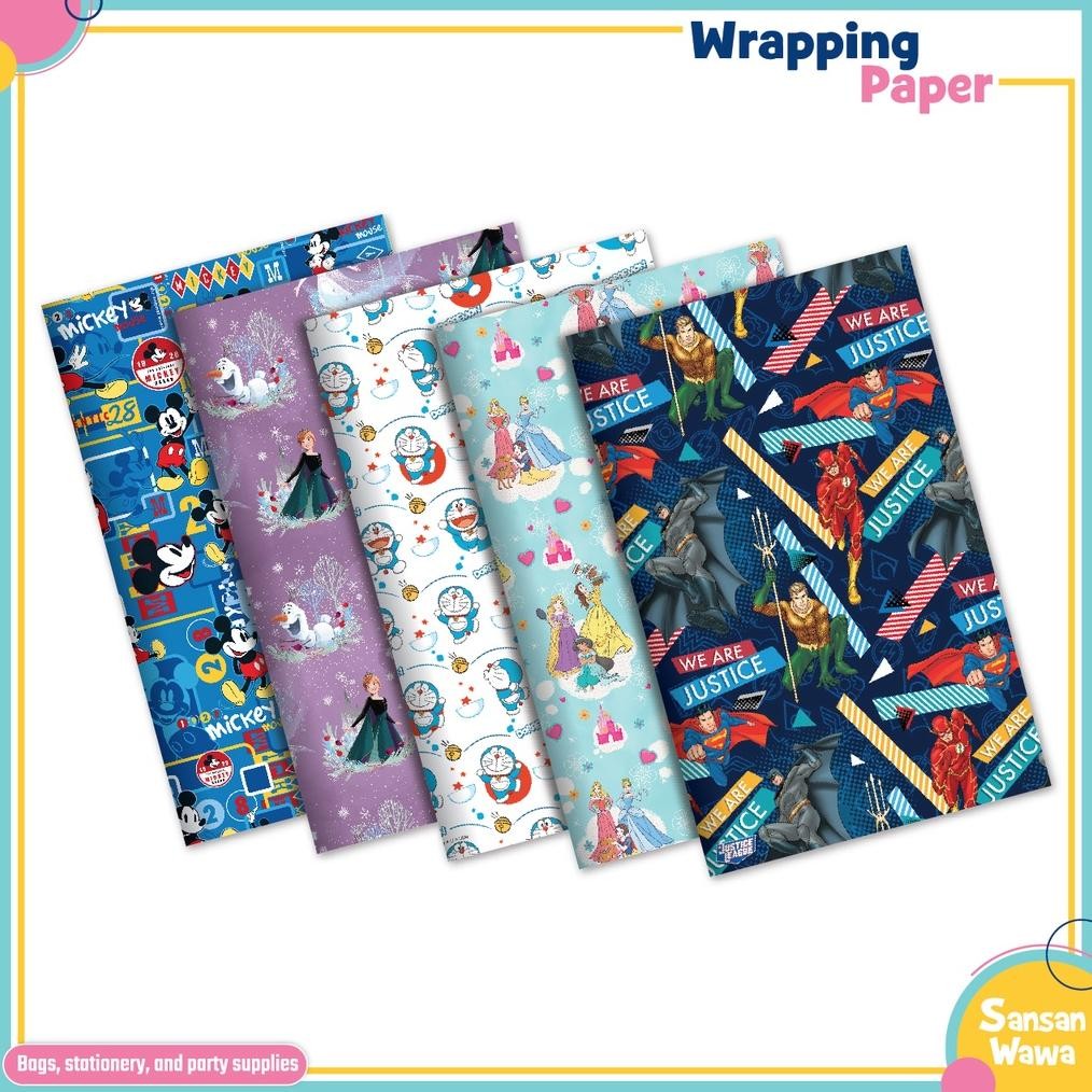 

MINDU Kertas Kado Jumbo Wrapping Paper Sansan Wawa Grosir Min Order 1000 Lembar