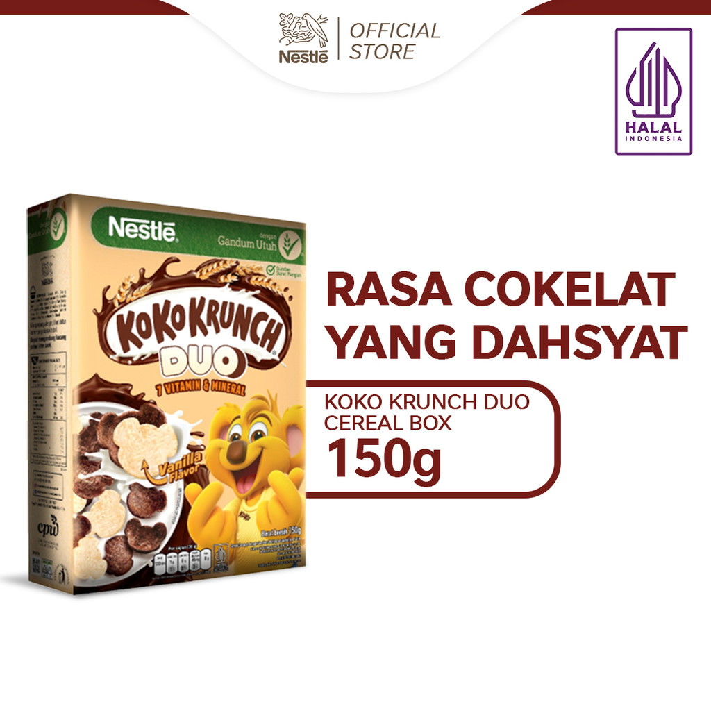

Nestle KOKO KRUNCH Duo Sarapan Sereal Coklat 150g