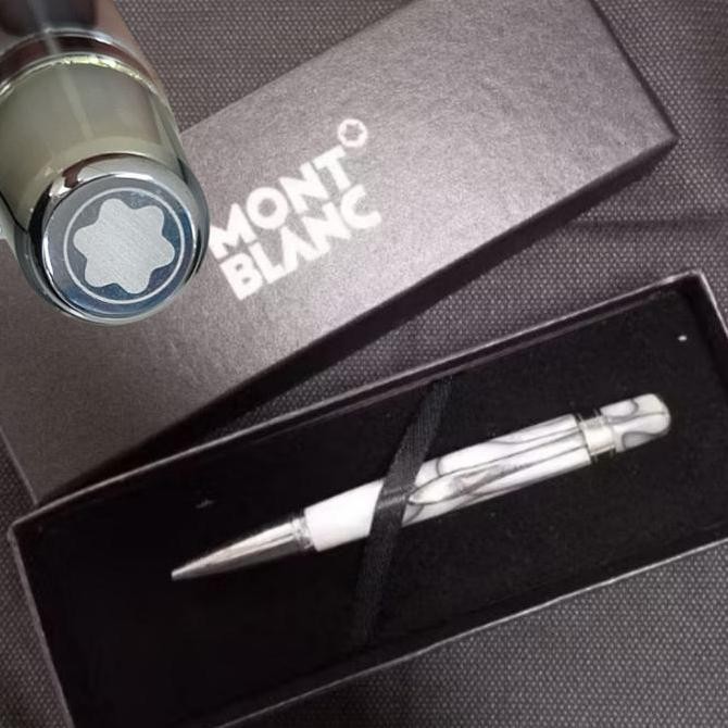 

TERLARIS - Pulpen Luxury MBL Mini Pen White Cramic Stationery