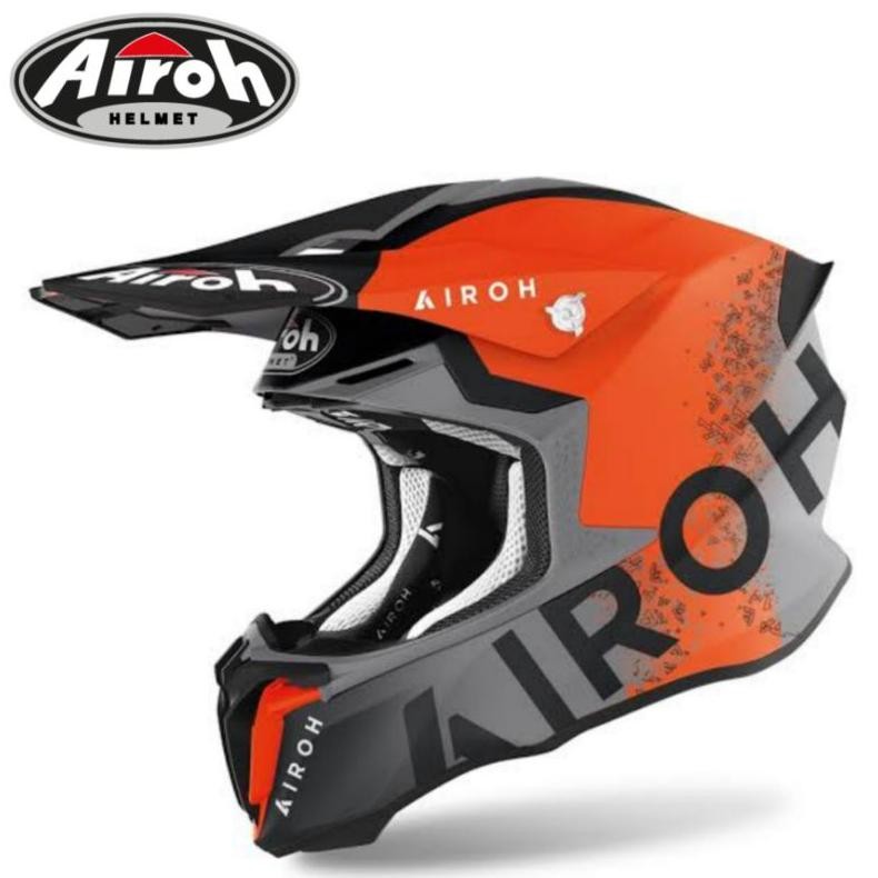 HELM AIROH TWIST 2.0 BIT ORANGE MATT HELM CROSS AIROH ORIGINAL RB11