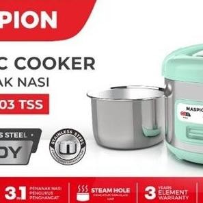 TERBARU - Maspion MRJ 1003 TSS Magic Com Mini 1 Liter Stainless