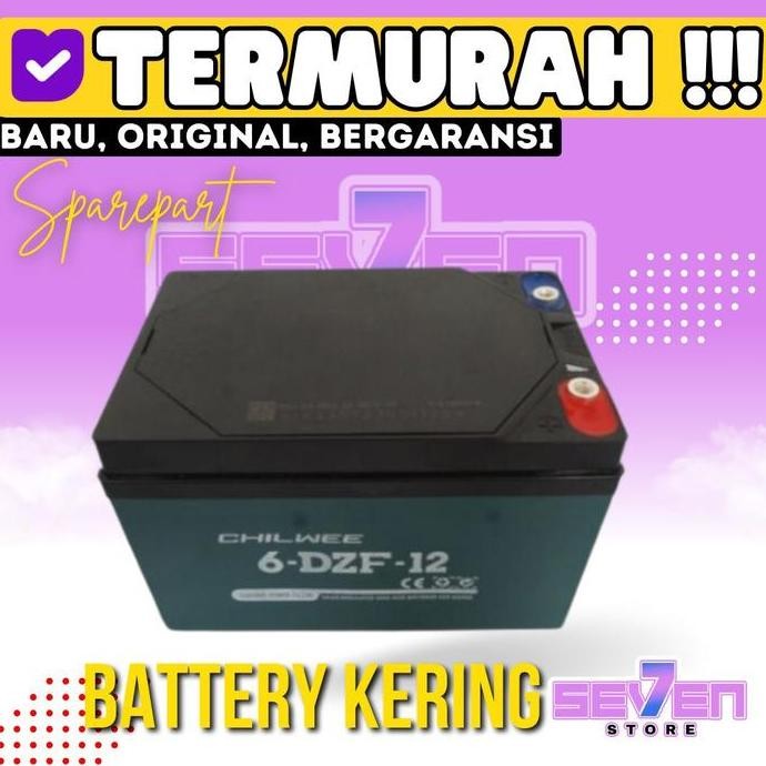 Baterai / aki kering sepeda listrik 48 / 36 / 24 / 12 volt 12 Ah ori MURAH