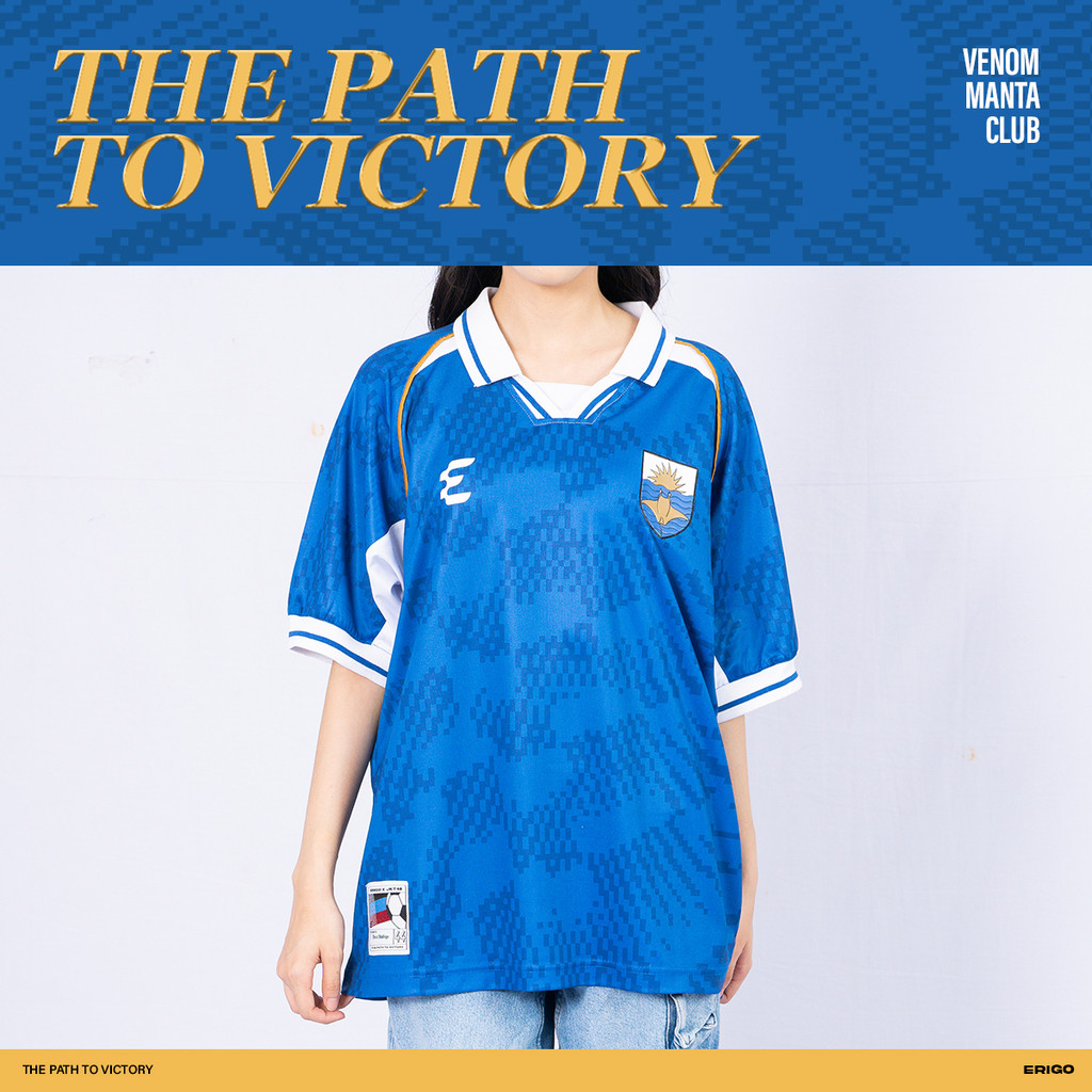 Erigo Jersey Selkie Blue Fiony - Kaos Jersey Unisex