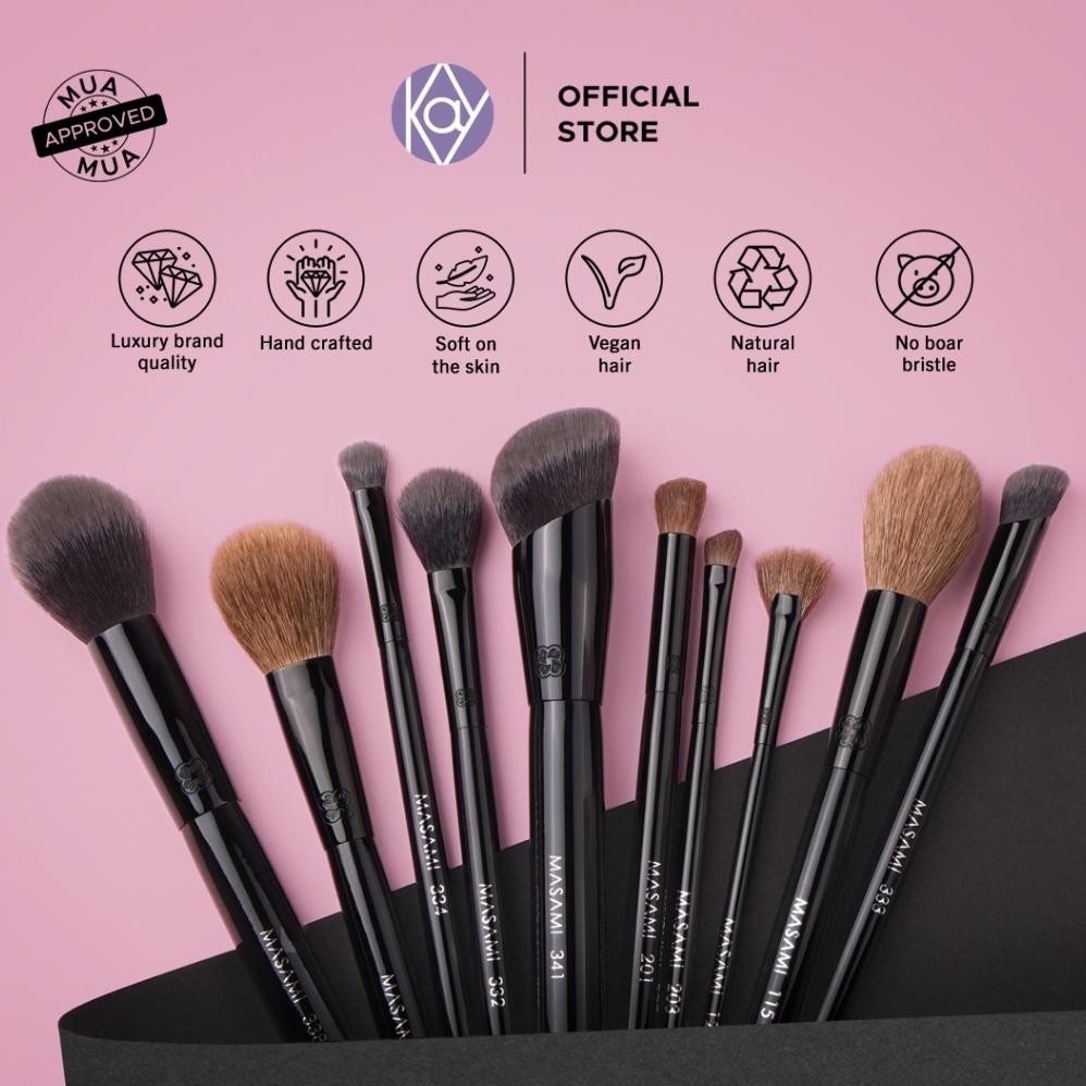 

baru masami brush 2.0 kuas eyeshadow tapered blending powder concealer foundation