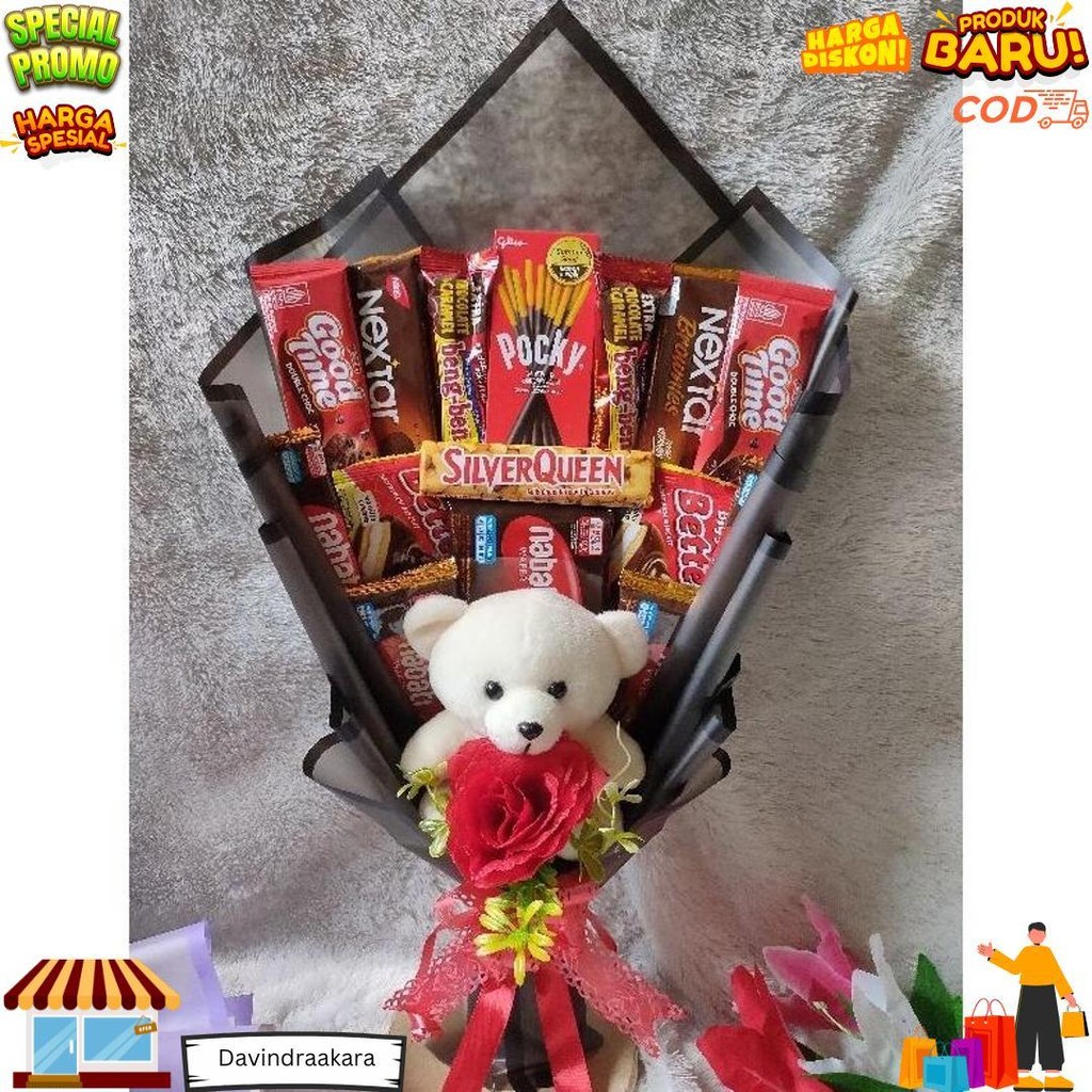 

(Ready Stock) Barang Bisa Dikirim Hari Yang Sama - Bucket Snack /Buket Makanan / Snack Bucket Sidang, Wisuda, Ultah, Pocky H12 Terlaris