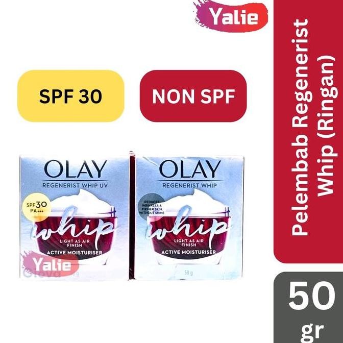 OLAY Regenerist Whip UV SPF 30 10gr 50gr Active Moisturiser Krim Pelembab Anti Aging Day Cream Krim 