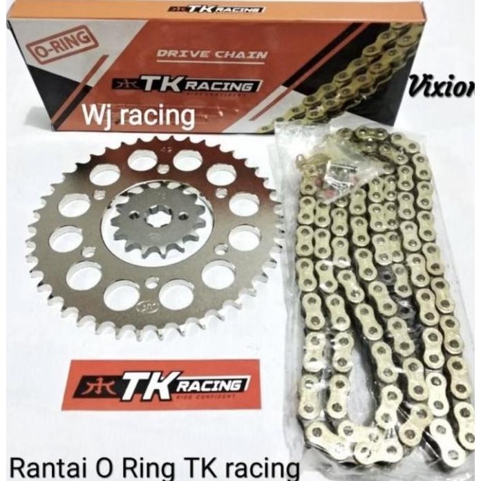 Gear set TK RACING Vixion Old / Vixion New rantai O-RING 428O