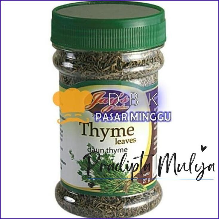 

Asli..! Jays Thyme Leaves 27Gr Daun Thyme Kering Tyhme