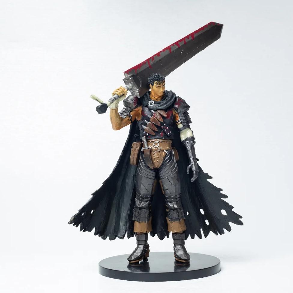 Berserk Guts Black Swordsman SH PVC Action Figure Anime Guts Figure Model Toys Collection Kids Doll 