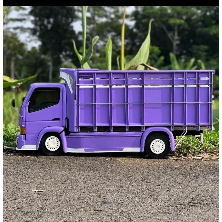 Promo Miniatur Truk Oleng Roda Kayu Full Variasi Lampu Bonus Terpal, Mobil-Mobilan Mainan Anak Truck