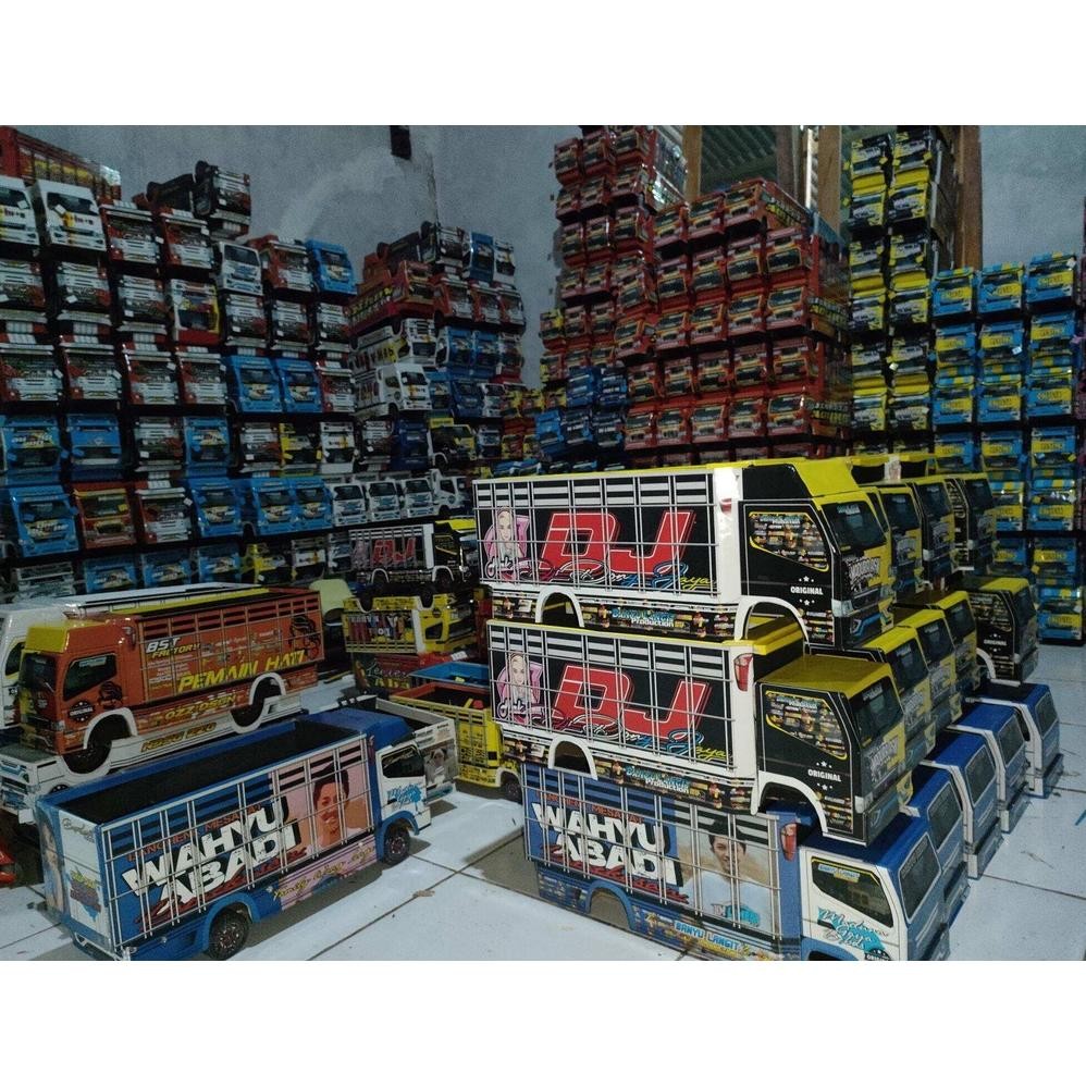 Miniatur Truk Oleng Permata Agung One Fire Hm Cabe Kayu Asli/Truk Oleng Murah Meledak