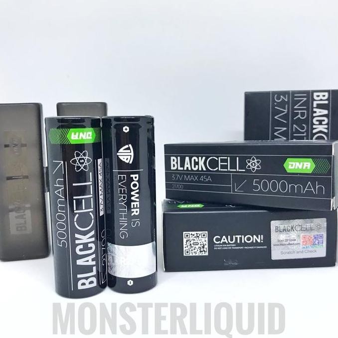TERMURAH - BATTERY BLACKCELL DNA GREEN 21700 5000MAH 45A BATERAI AUTHENTIC