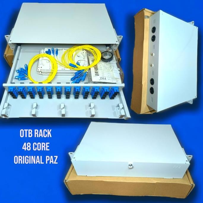 NEW otb 48 core paz lengkap adapter pigtail / odf 48 core paz