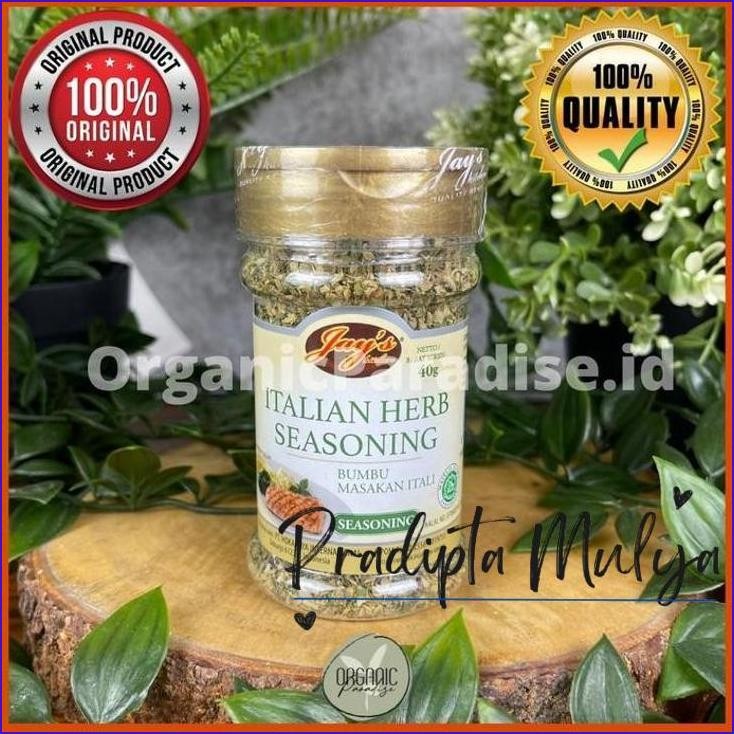 

Promo..!! Jay'S Italian Herb Seasoning / Bumbu Rempah Italia 40 Gr