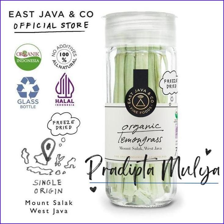 

Original..!! East Java & Co Organic Freeze Dried Lemongrass 7G Batang Serai Organik