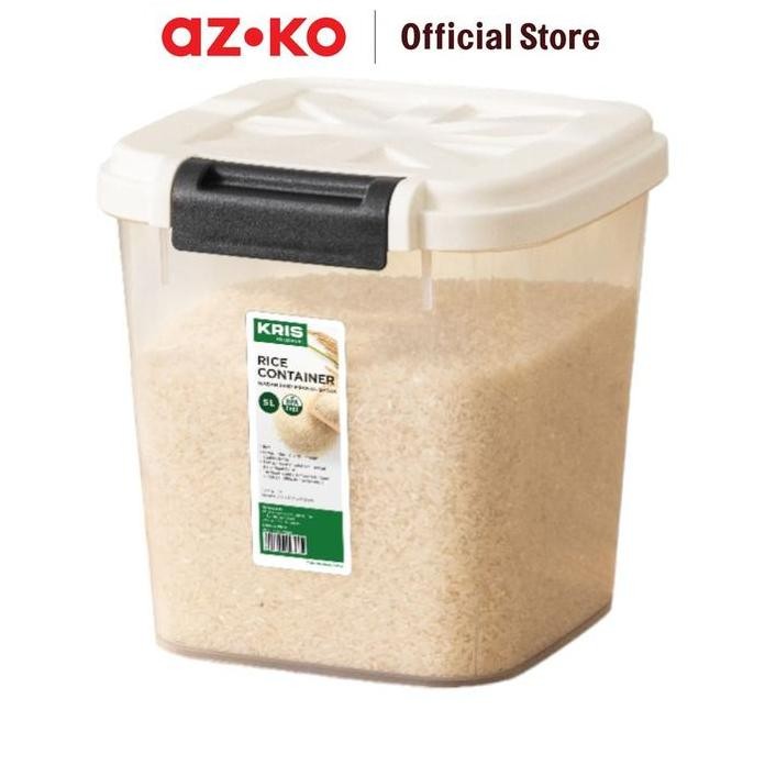 

Terlaris Azko Kris Tempat Beras Rice Container Food Grade Kotak Beras Wadah Penyimpanan Beras Perlengkapan Dapur - 5