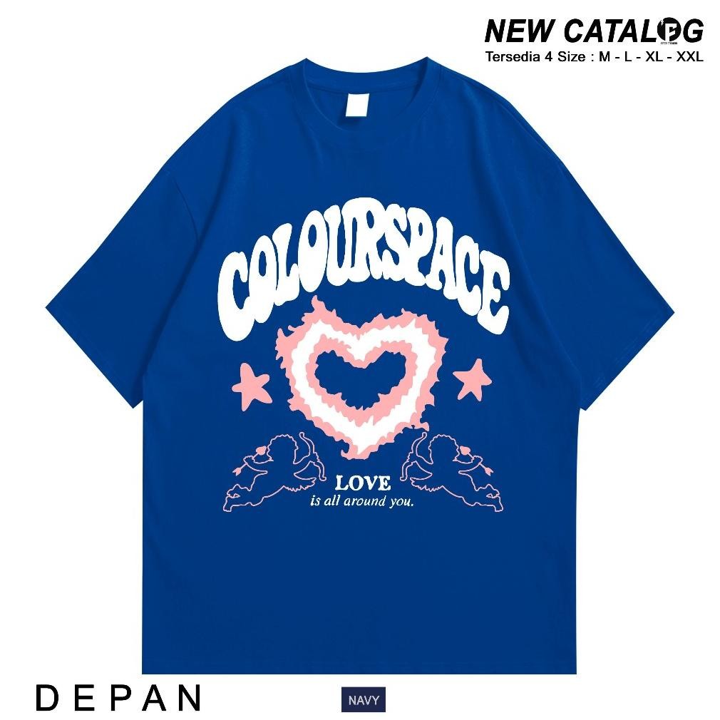 Promo T-Shirt Heavyweight Distro Colourspace Lovish Black