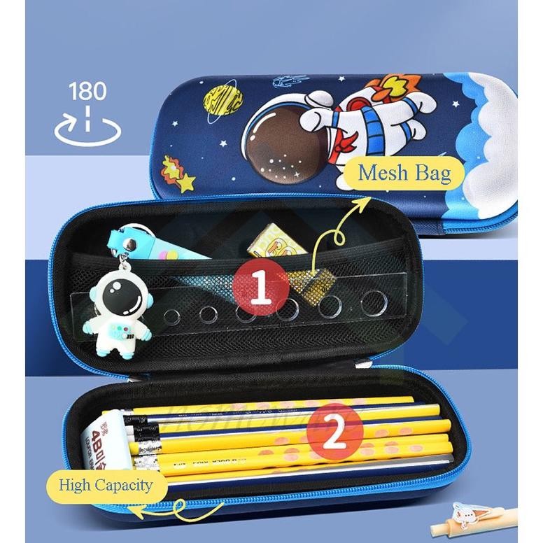 

Tempat Pensil 3D Karakter Timbul Kotak Pena Pen Anak Bulpoint Alat Sekolah Penghapus Double Realeting Sekat Jaring Cowok Cewek Unicorn Dinosaurus Astronot Space Roket Kelinci Bunny Mermaid Hero Princess Cat Girl Boy Baru
