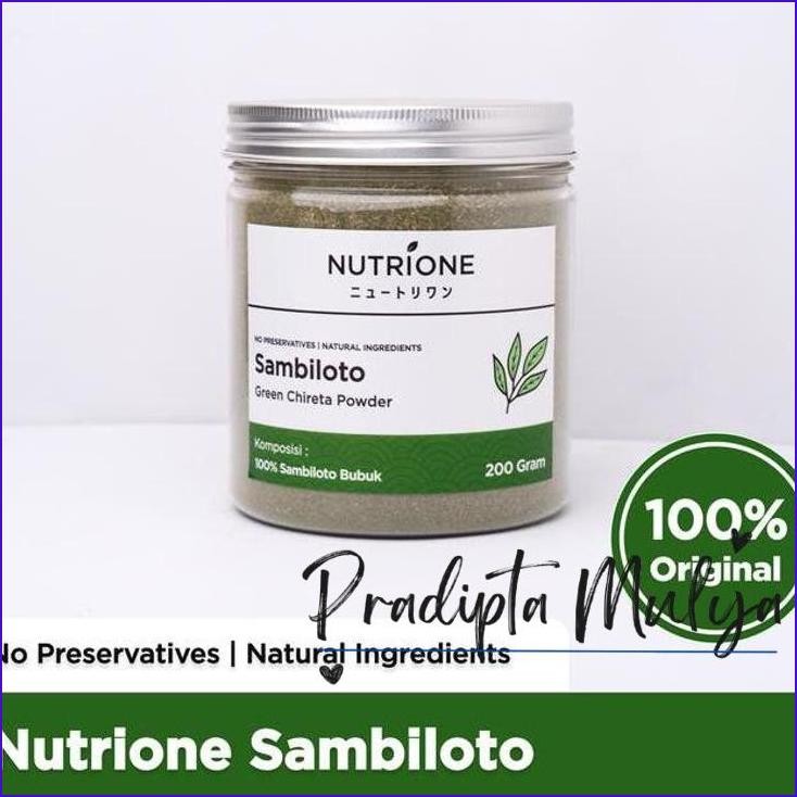 

Pasti Murah Sambiloto Bubuk / Green Chireta Powder Premium Original Nutrione