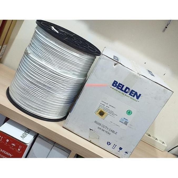 KABEL CCTV BELDEN 1 ROLL 305M COAXIAL + POWER RG59 RG6 BNC