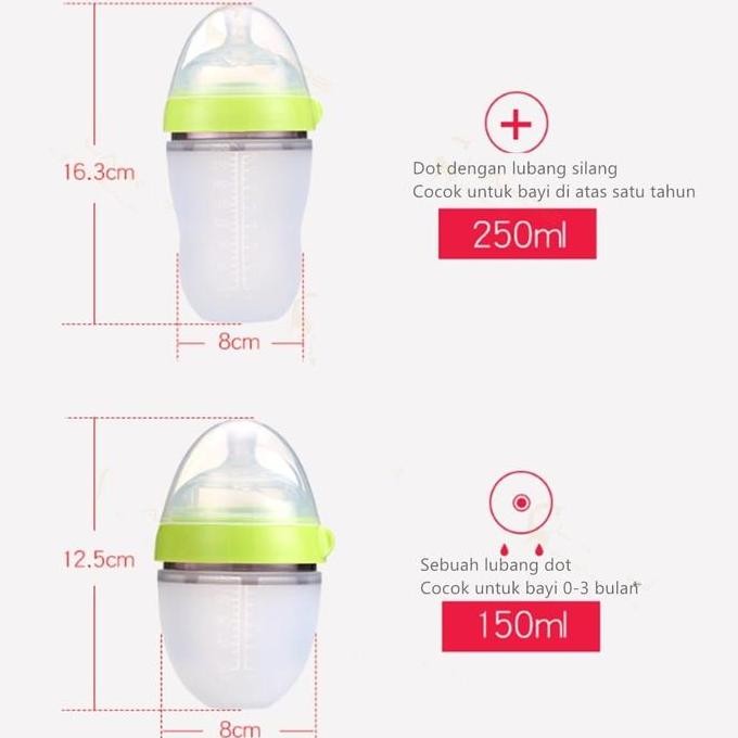 [Piko Bello]  Botol Susu Anti Kolik Dengan Sedotan Botol Bayi Anti Kolik/ Anti Kembung Bpa Free