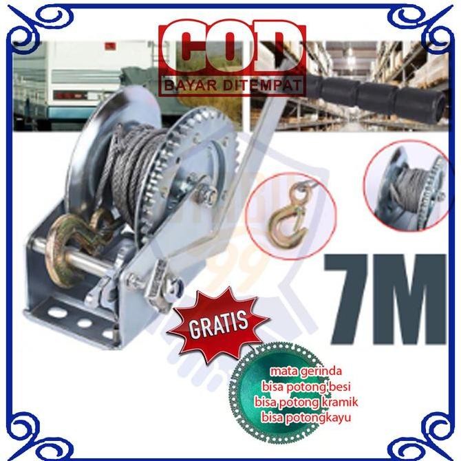 PROMO katrol set manual sliding atap buka tutup fiber glass + tali slink 7m