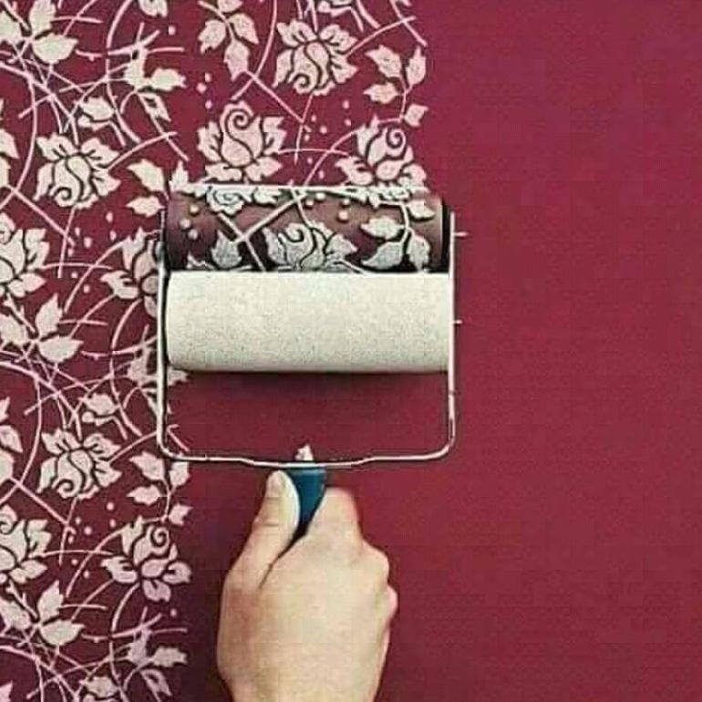 Roll  Cat Tembok Dinding Motif Seperti Wallpaper Stiker