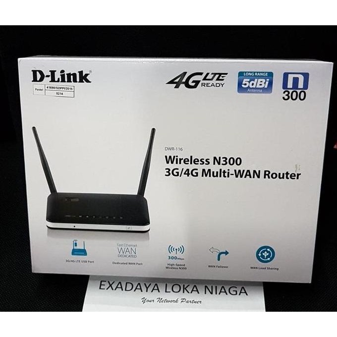 D-LINK DWR-116 WIRELESS ROUTER 3G/4G LTE