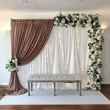 backdrop background pesta dekorasi pernikahan