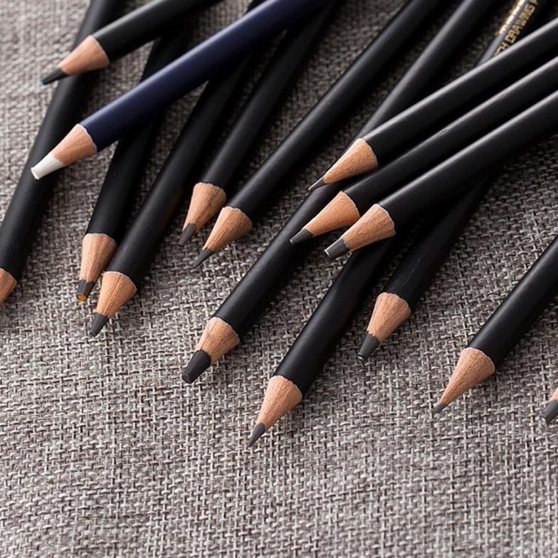 

Be09 29 Pcs Art Sketch Drawing Pencil Set Including Paper Eraser Pen Pencil Sharpener Kneadable Eraser Art Knife Extender Be09