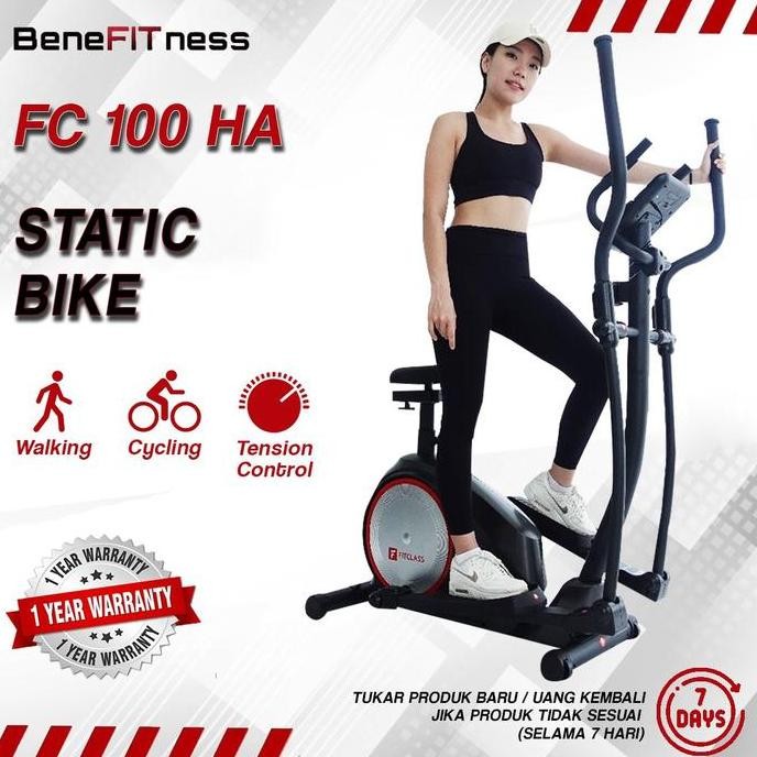 BEBAS ONGKIR - FC 100 HA sepeda statis : cocok untuk olahraga berjalan dan bersepeda