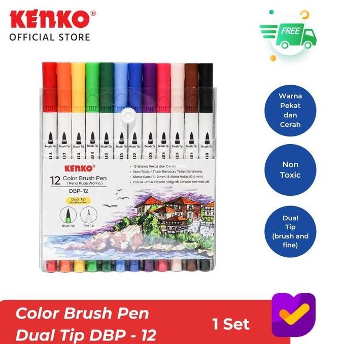 

Sale Kenko Brush Pen / Kuas Dua Sisi / Kuas Dual Tip Dbp-12