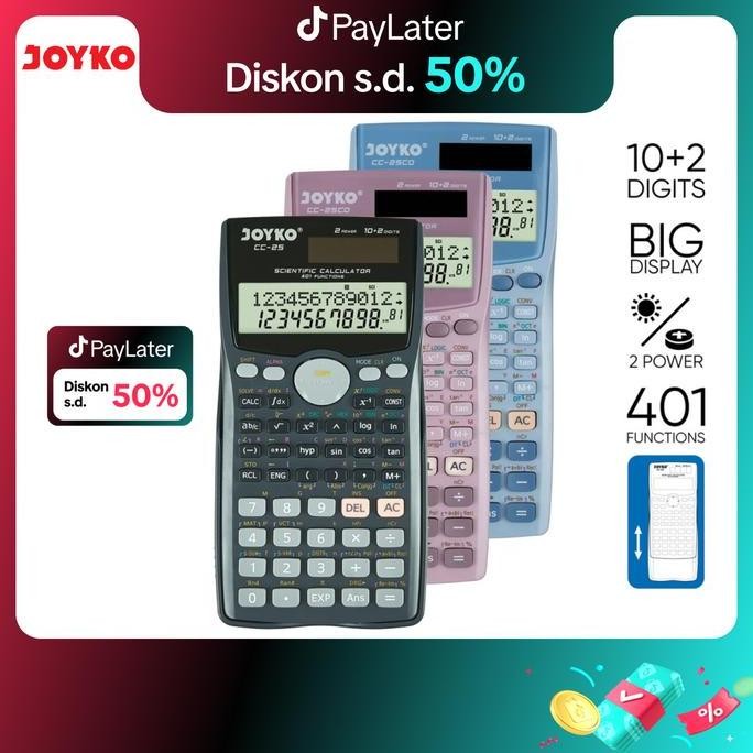 

Calculator Kalkulator CC-25 Scientific 401 Functions