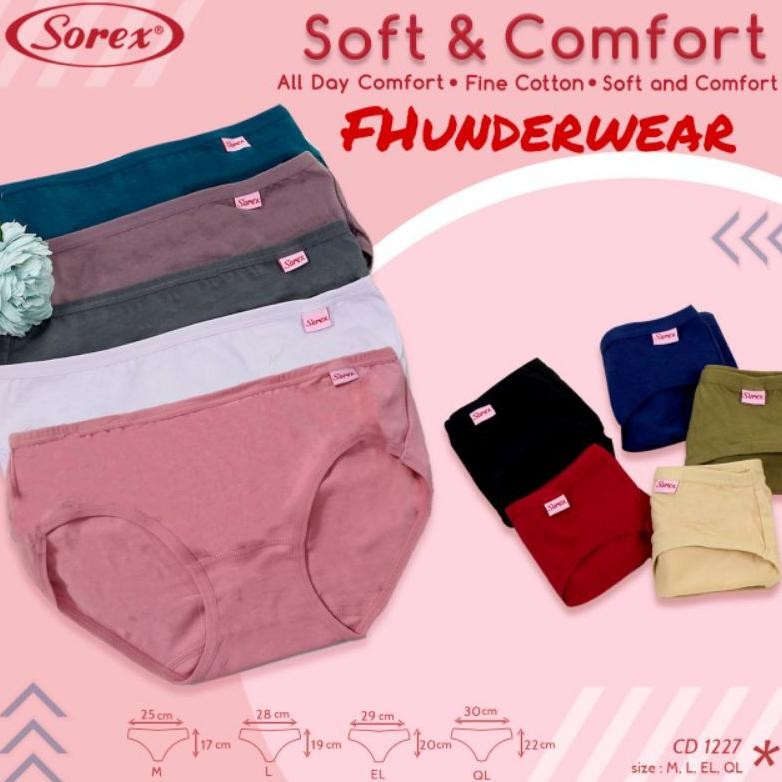 Tu-67 Grosir /Ecer Celana Dalam Sorex 1227 Asli Dan Murah Bahan Katun