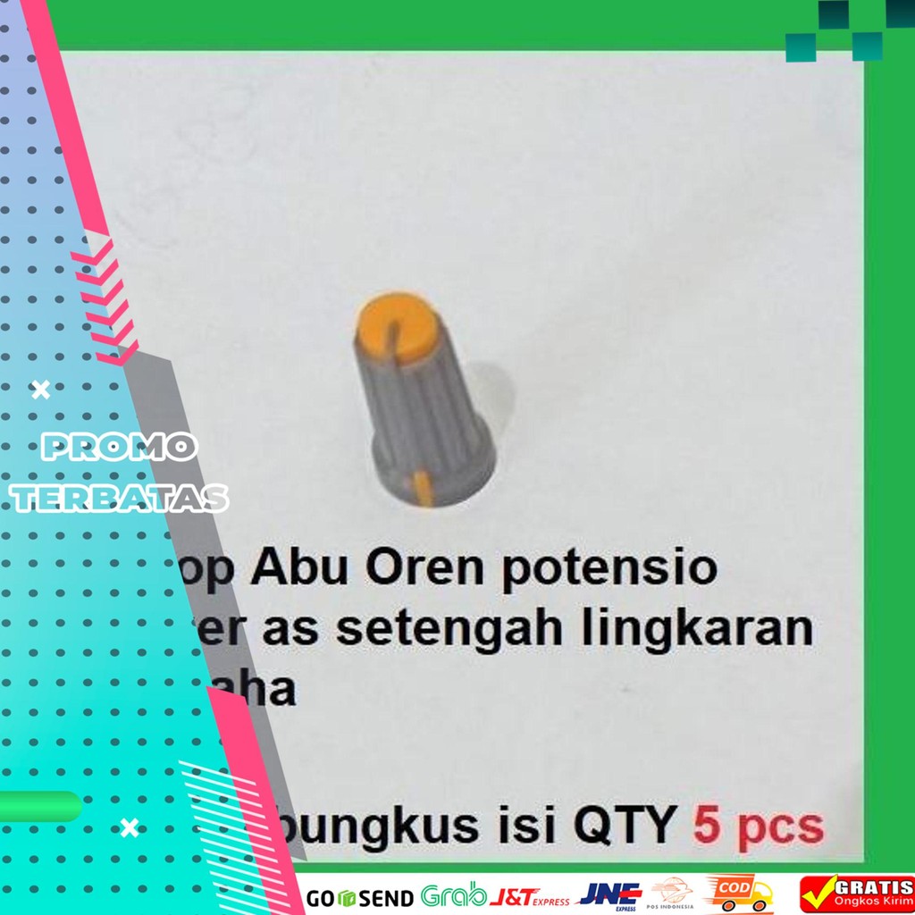 QTY 5 PCS KNOP ABU OREN POTENSIO MIXER AS SETENGAH LINGKARAN YAMAHA
