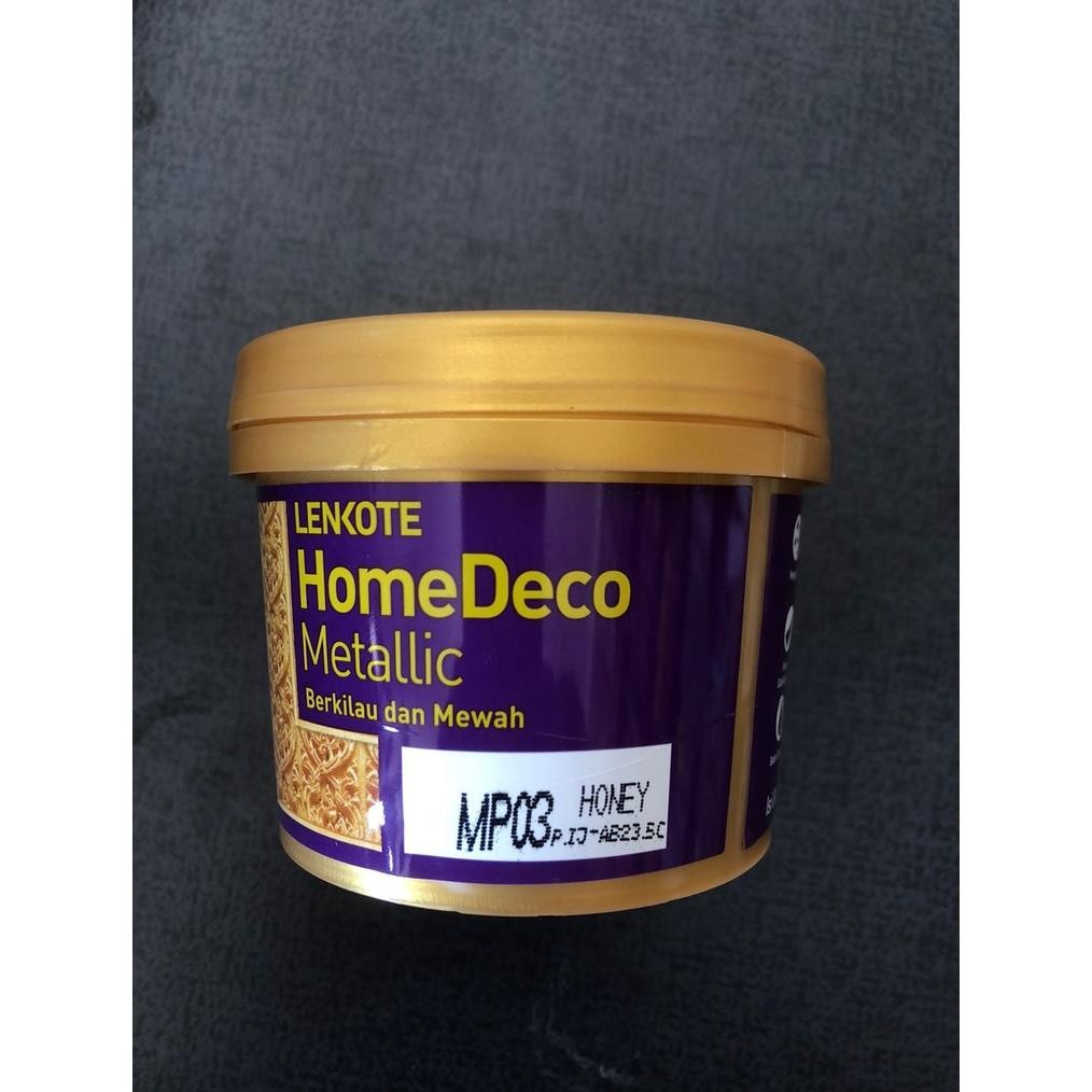 Cat Tembok Emas Gold 200 ml Metalic Home Deco Lenkote Avian Brand Water Based Cat Gypsum Propilan Ku