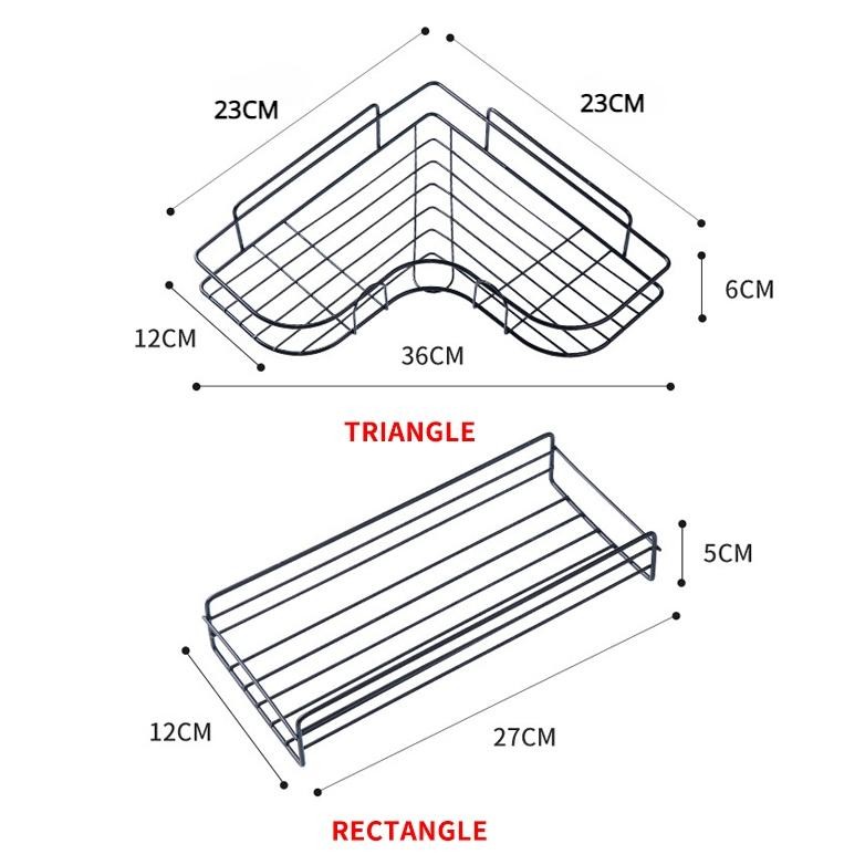 Rak dapur tempel dinding/Rak kamar mandi tempel/Rak Sudut Kamar Mandi/Tempel Dinding Keramik/Rak Dap