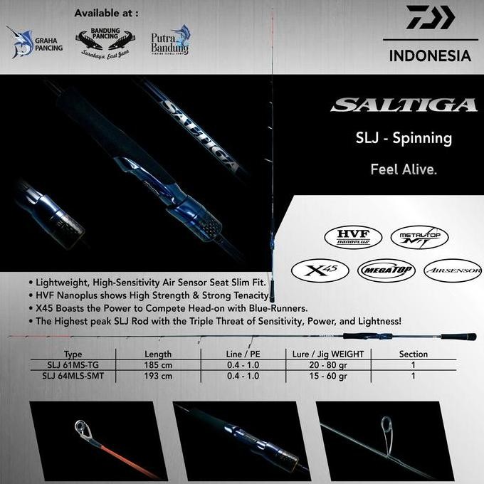 TERMURAH - ROD / JORAN DAIWA SALTIGA SLJ