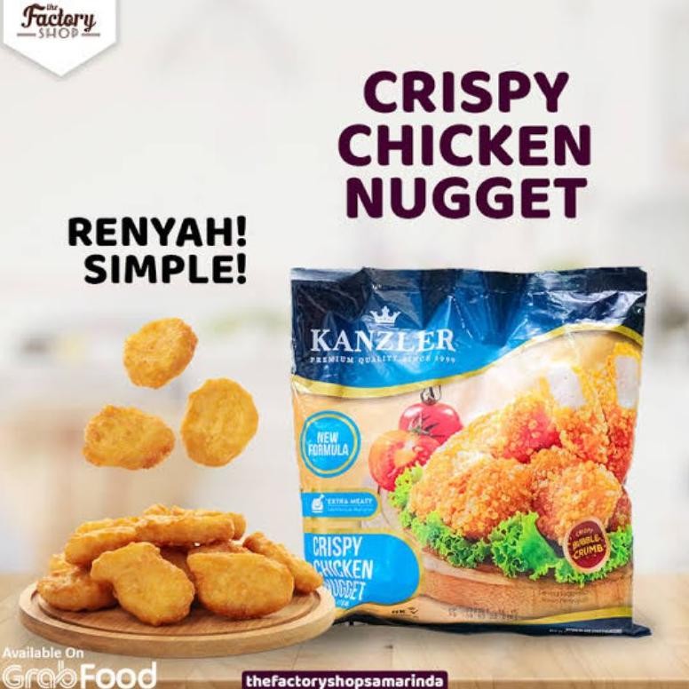 

Kuke Crispy Chicken Nugget Kanzler Crispy Nugget Kanzler 450Gram Isi 22Pc Yu-10
