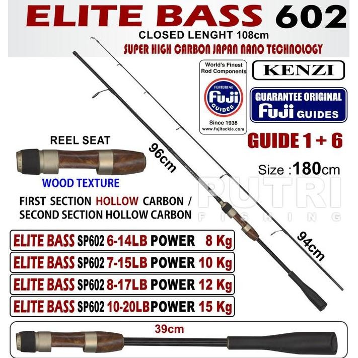 JORAN KENZI ELITE BASS 602 6-14lbs 7-15lbs 8-17lbs 10-20lbs Spinning