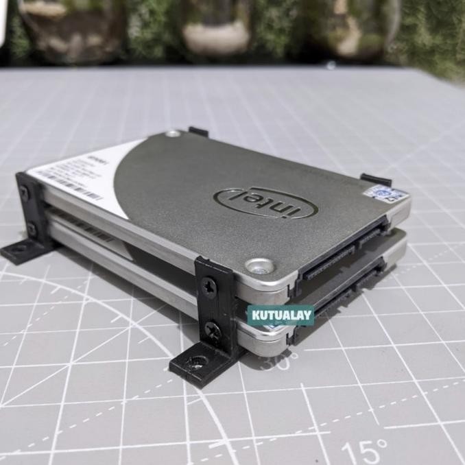 (Expert) Stand SSD / HDD 2.5 4 Susun 2 Susun Mount Bracket Dudukan Hardisk