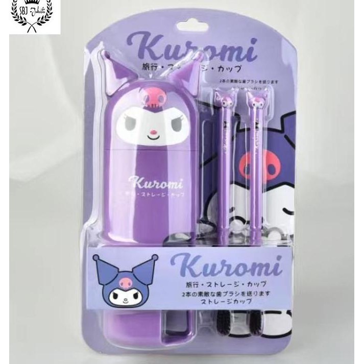 Set Sikat gigi anak Travel tempat sikat gigi Sanrio Original