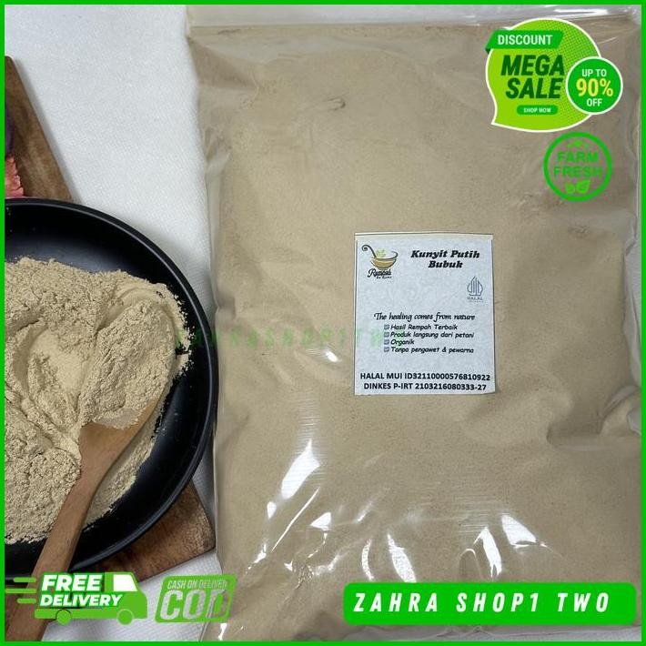 

KUNYIT PUTIH BUBUK BERAT PRODUK 100 GRAM BEST SELLER