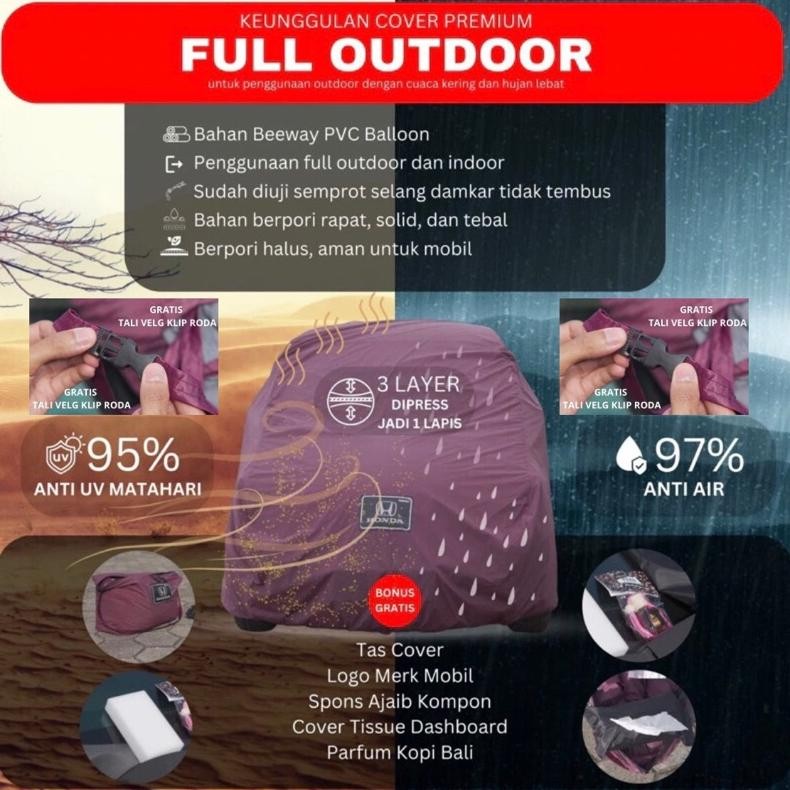 D'COVERIN cover mobil FULL OUTDOOR asli TAHAN HUJAN waterproof 99% bahan OUTDOOR dijamin pas dengan 