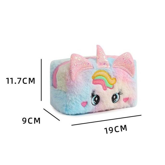 

Kotak Pensil Unicorn Tanduk Pouch Make up Unicorn Wadah Aksesoris Alat Tulis Alat rias Tempat Pensil Bulu Tanduk Kado Ultah Anak TT