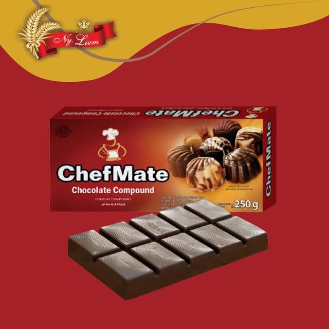 

ChefMate Dark Chocolate Compound / Cokelat Hitam 250 gr SV