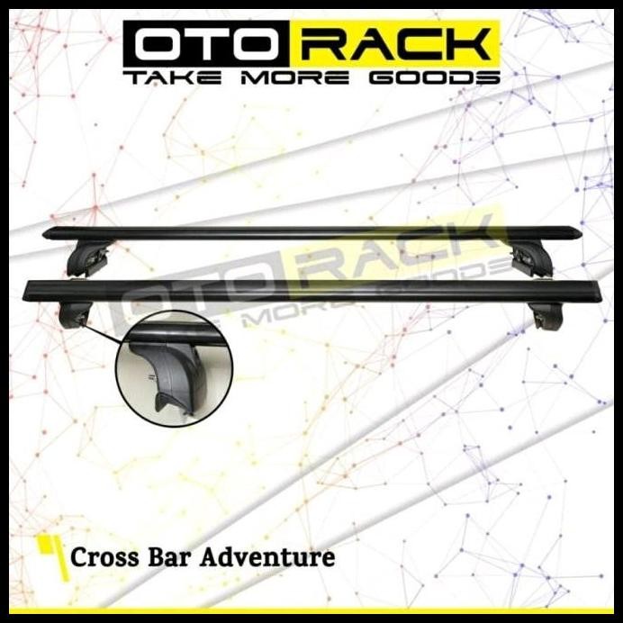 Terbaru Otorack Cross Bar Sporty Pro Tour Premium Adventure Crossbar Kaki Rack Mobil Jepit Body Roof