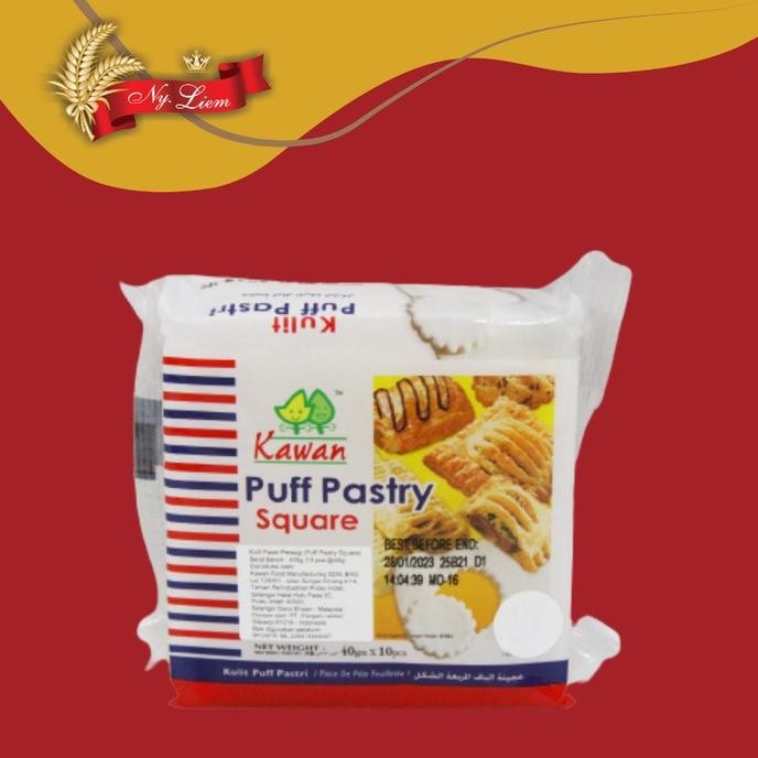 

KAWAN Puff Pastry Square Instant 40 gram x 10 Pcs / Pack (GOJEK/GRAB) SV