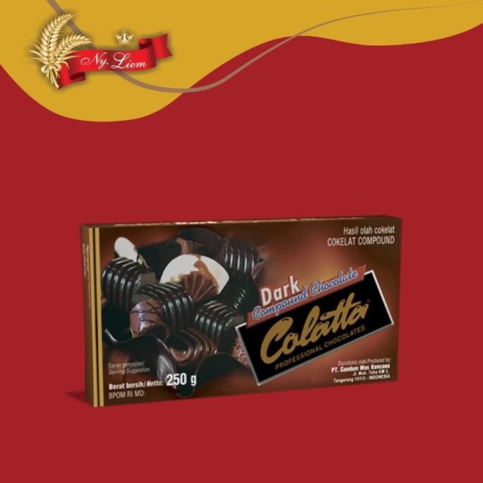 

ColatTA Dark Chocolate Compound / Cokelat Compound Hitam 250 gram SV