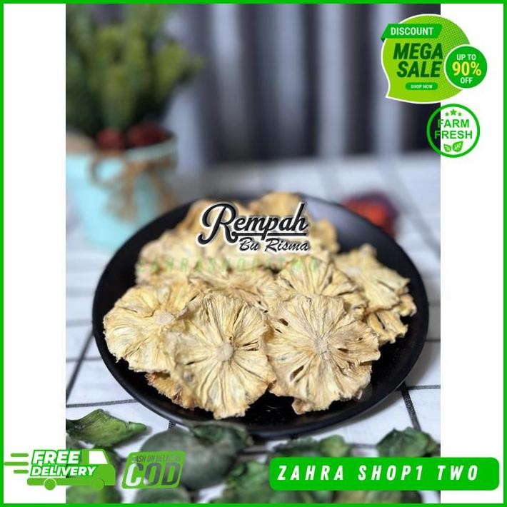 

SIMPLISIA BUAH NANAS IRIS KERING 500 GRAM - REMPAH BU RISMA BEST PRODUCT